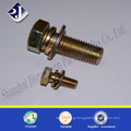 Asme 1/2 Yellow Zinc Finished Hexagonal Bolt